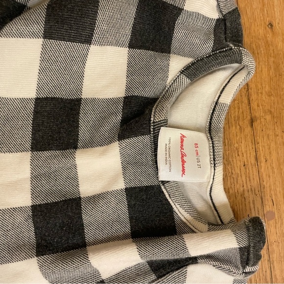 Hanna Andersson Colorful Patterned Dress and Black Checkered Dress Set - Picture 3 of 7